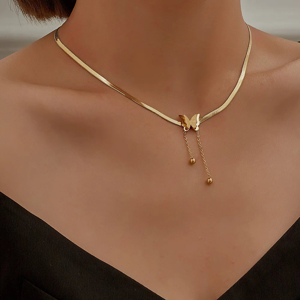 Butterfly necklace for her