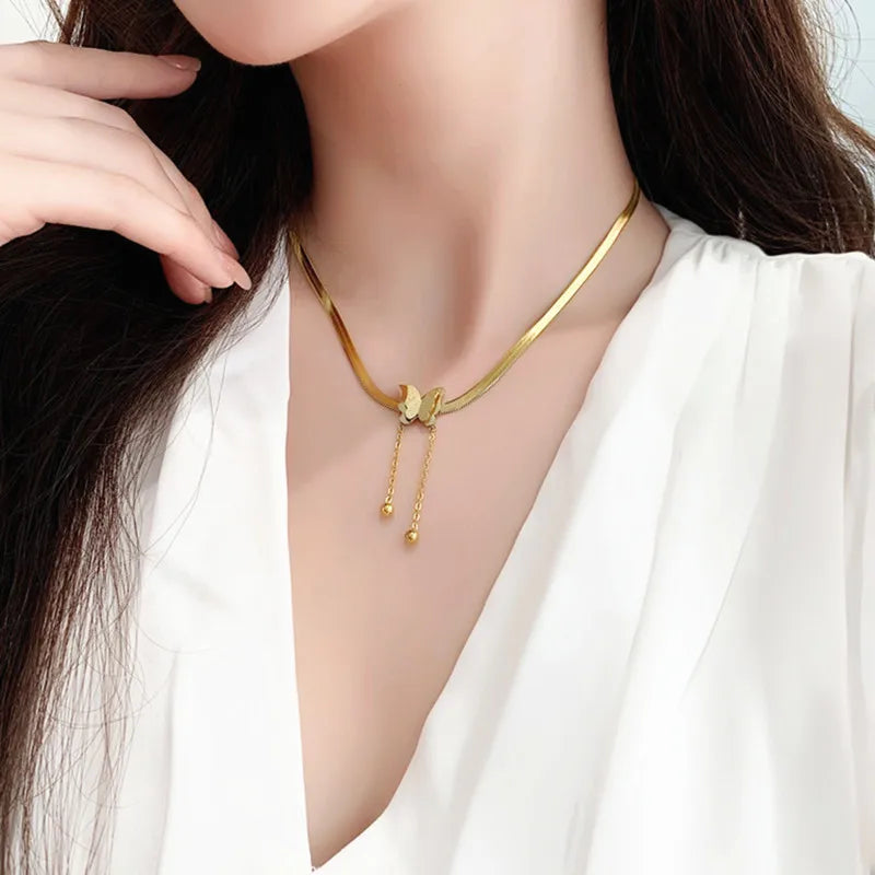 Butterfly necklace for her