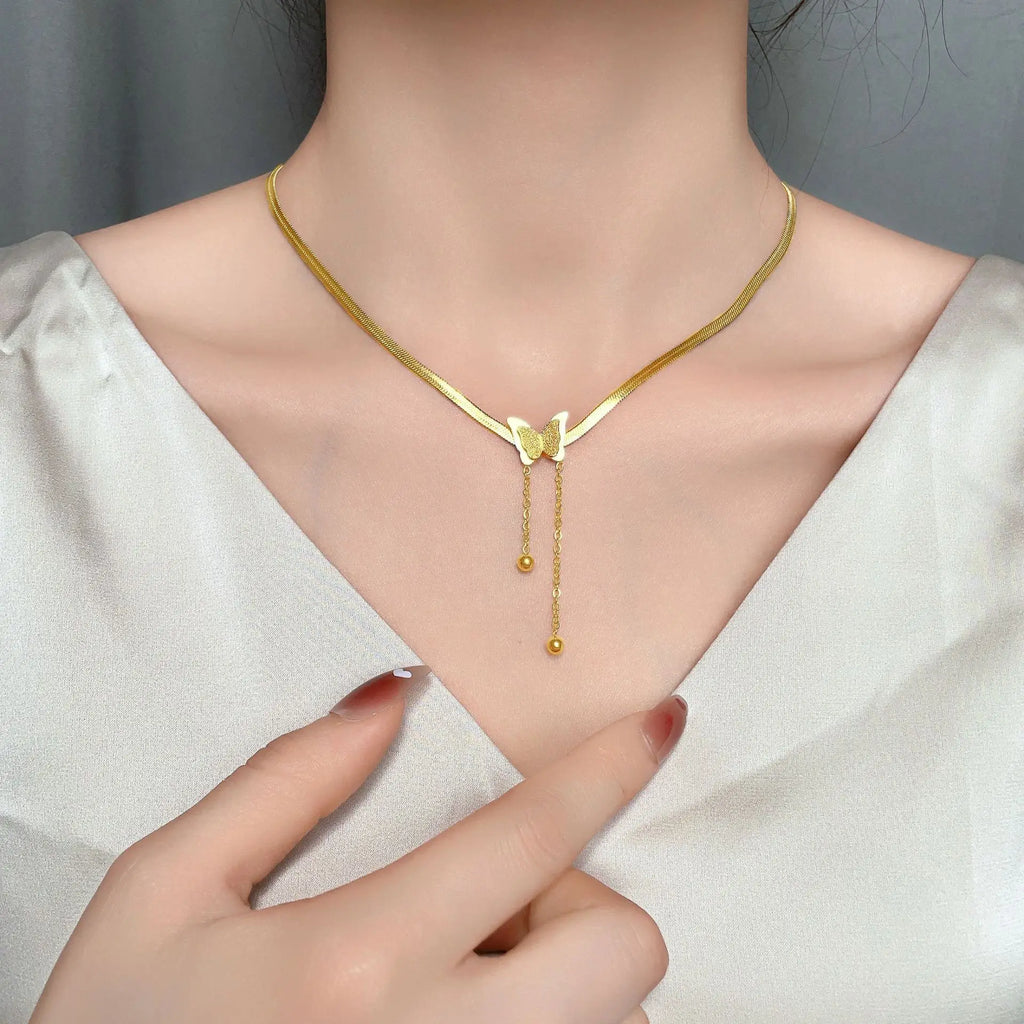 Butterfly necklace for her