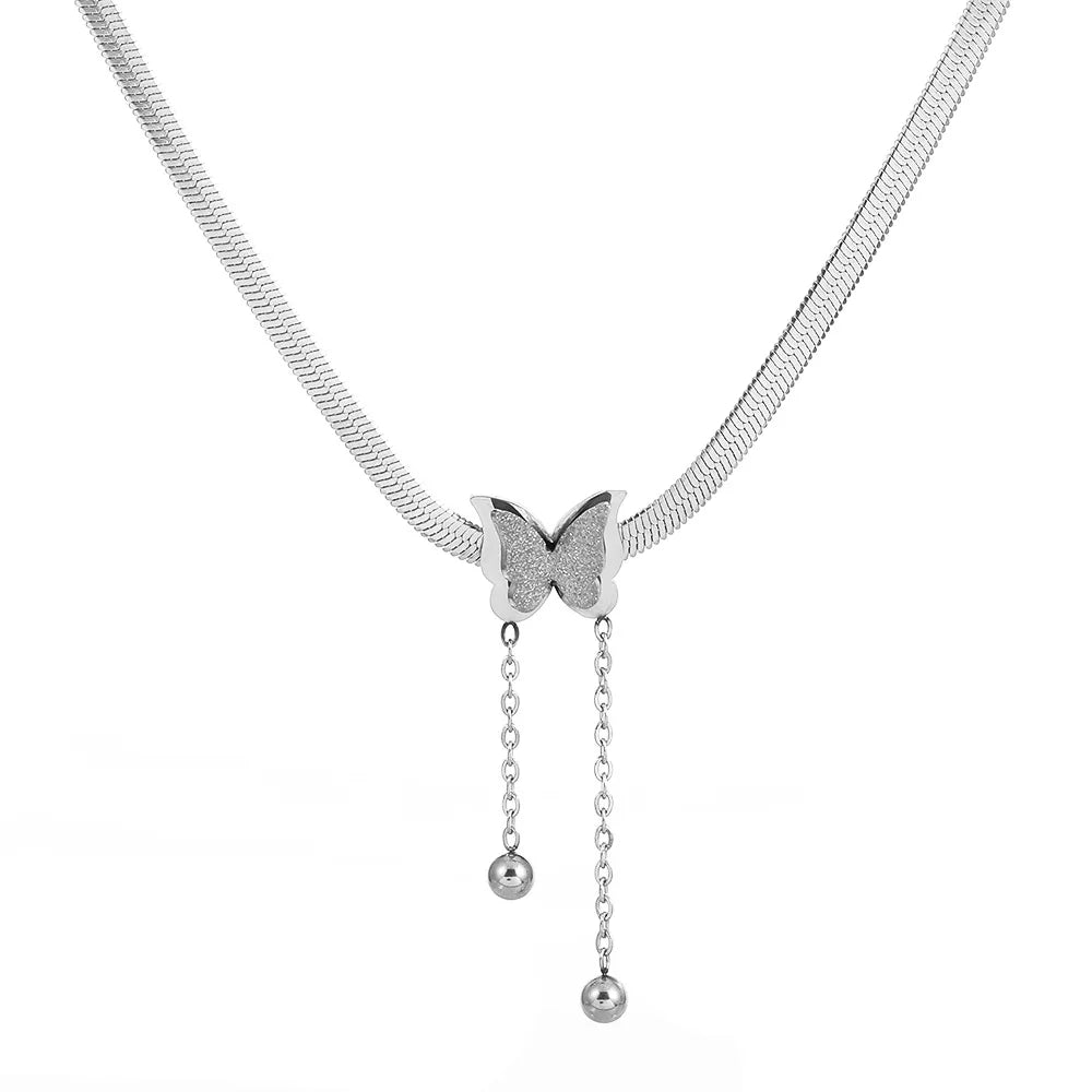 Butterfly necklace for her